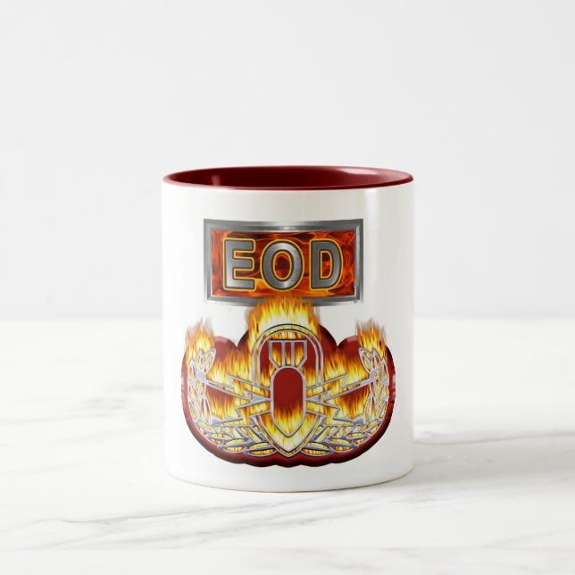 Uniquely Designed Commemorative EOD Two-Tone Coffee Mug (Center)
