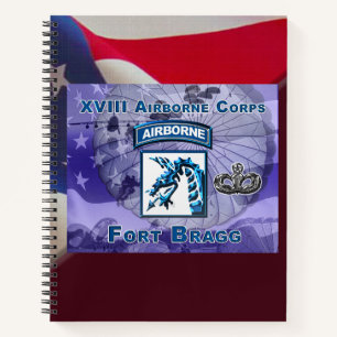 Uniquely Designed XVIII Airborne Corps Gift Notebook