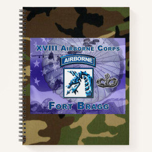 Uniquely Designed XVIII Airborne Corps Gift Notebook