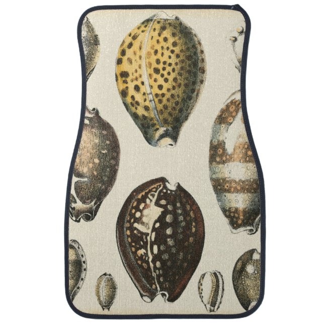 Uniquely Shaped Seashells Car Mat (Front)