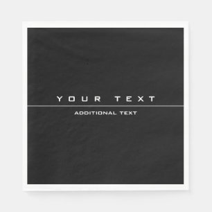 Uniquely Styled Black & White Napkins