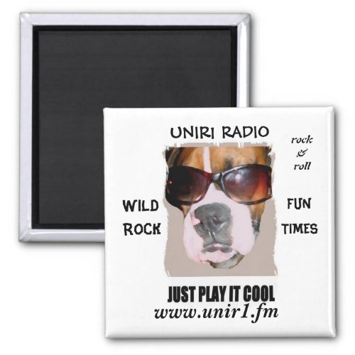 UNIR1 RADIO MAGNET WITH BOXER HEAD