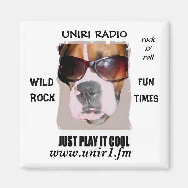 UNIR1 RADIO MAGNET WITH BOXER HEAD (Front)