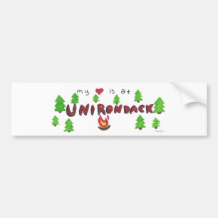Unirondack 2010 Heart Bumper Sticker