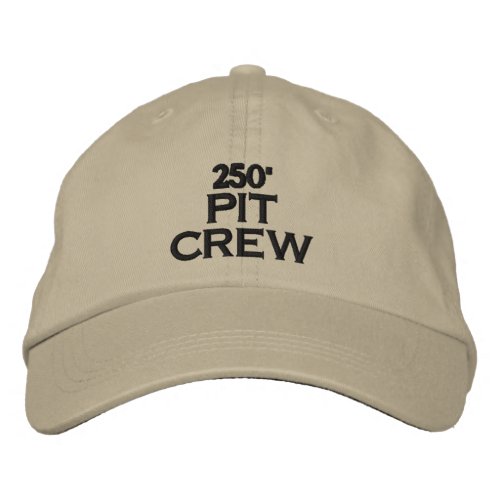 Unisex 250 Pit Crew Embroidered Baseball Cap