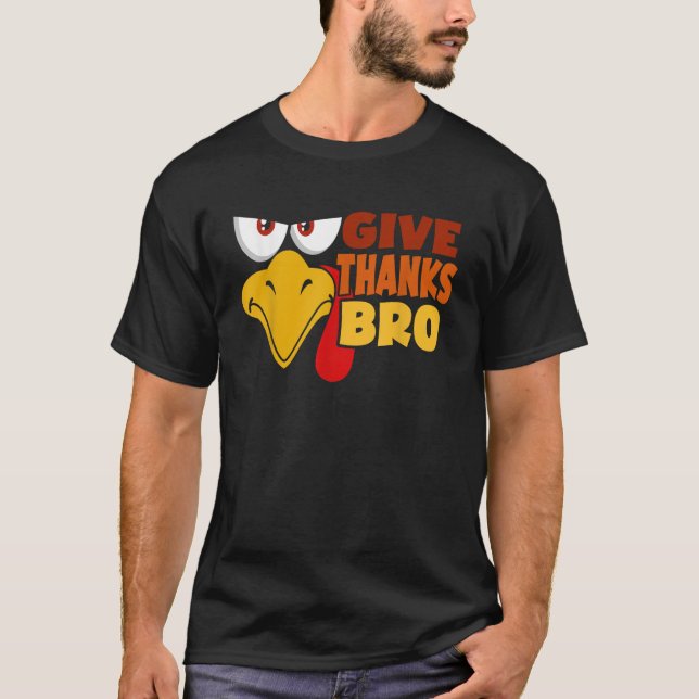 Unisex Adults  Black Small Short Sleeve Thanksgivi T-Shirt (Front)
