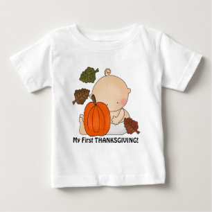 Unisex baby first Thanksgiving Holiday t-shirt