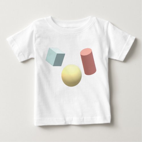 unisex baby shirt geometric figures baby T_Shirt