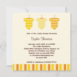 Unisex Baby Shower Invitation