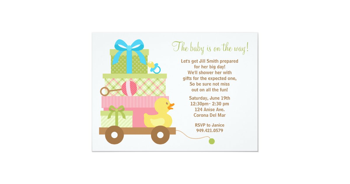 Unisex Baby Shower Invitation