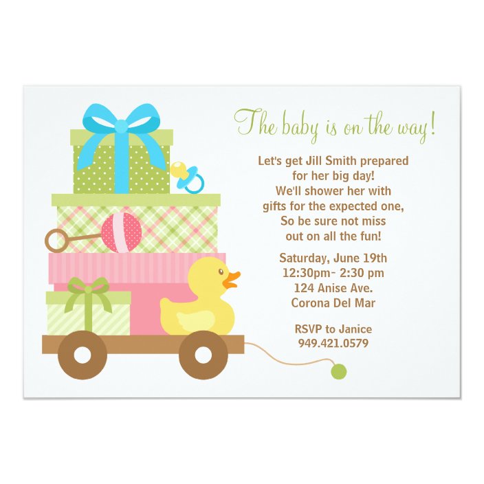 Unisex Baby Shower Invitation