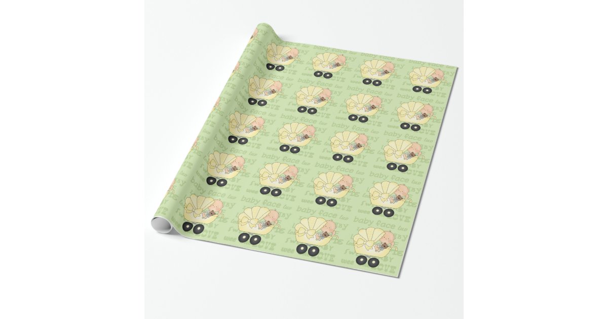 Unisex Baby Shower wrapping paper Zazzle