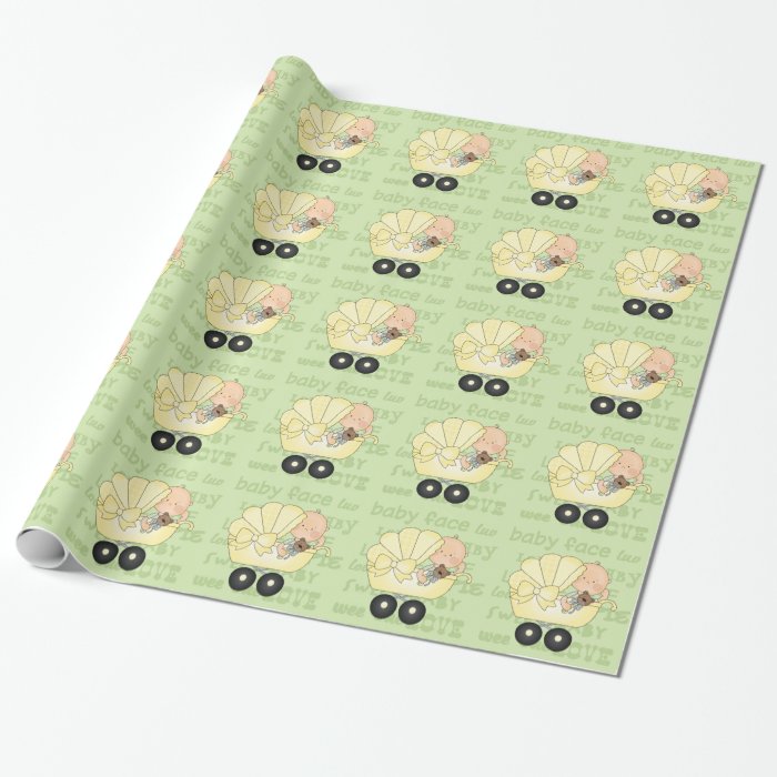 Unisex Baby Shower wrapping paper Zazzle