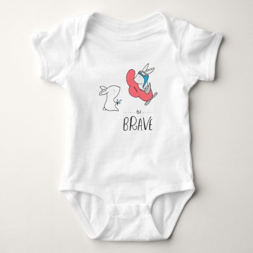 Unisex Be Brave Baby Bodysuit 0_24 M Baby Bodysuit