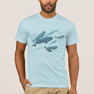 Unisex Beluga Whale T-Shirt Cute Whale Art Shirts