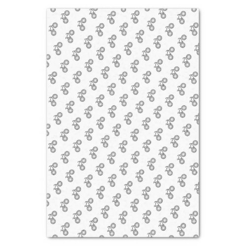 Unisex Bicycle Pattern Tissue Paper