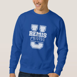 Unisex Blue "Bemis U." Sweatshirt - Dark Colors
