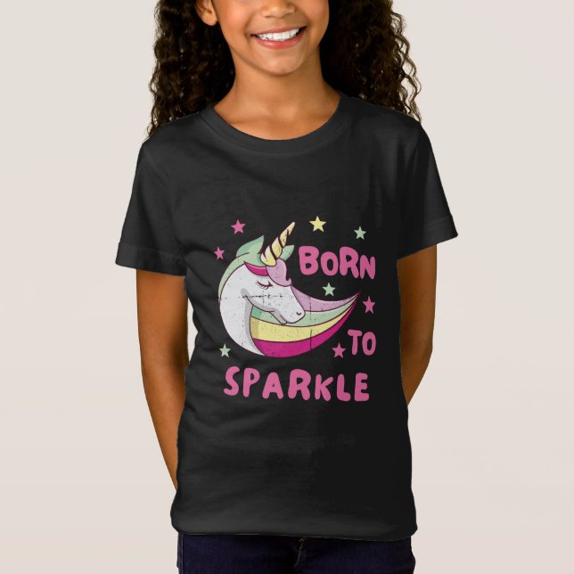 Unisex Born to Sparkle T-Shirt (Front)