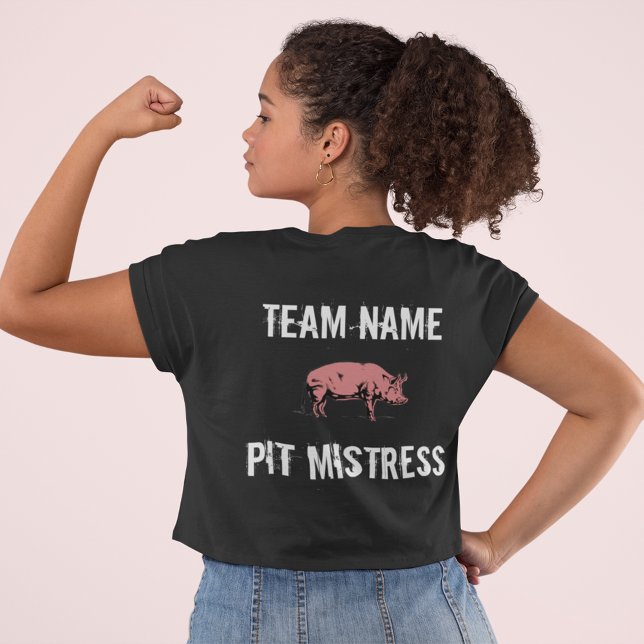 Unisex Custom BBQ Team Pit Mistress t-shirt (Creator Uploaded)