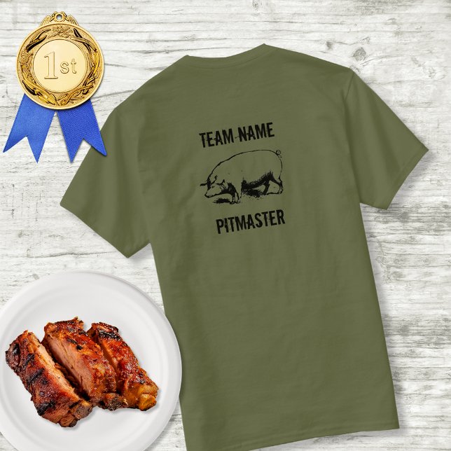 Unisex Custom BBQ Team Pitmaster II T-Shirt (Creator Uploaded)
