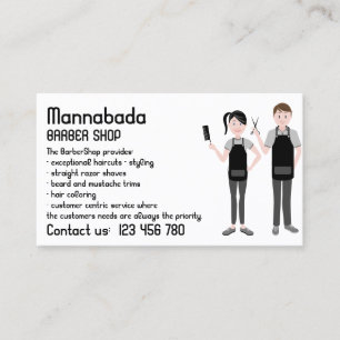 Unisex Cut Color Salon Business Card