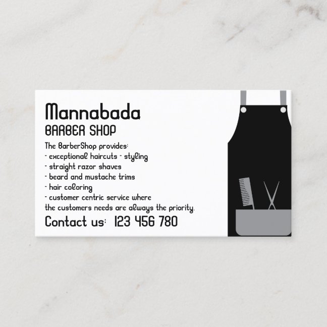 Unisex Cut Color Salon Business Card