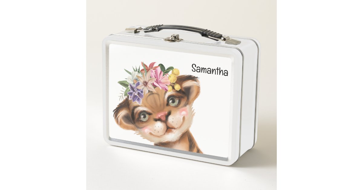 Lunchbox stainless steel - Safari Tiger