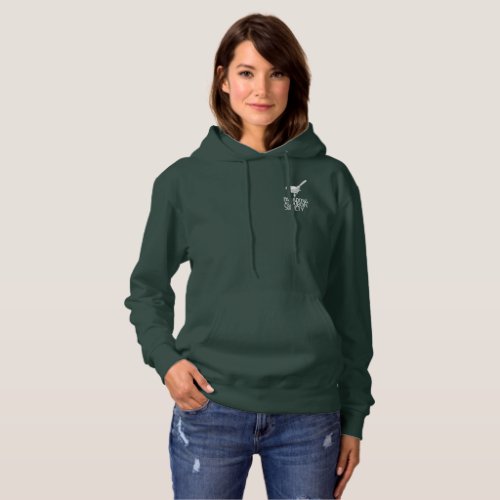 Unisex Dark Hooded  Sweatshirt wVintage Logo