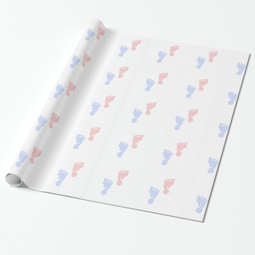 Unisex Footprints Wrapping Paper