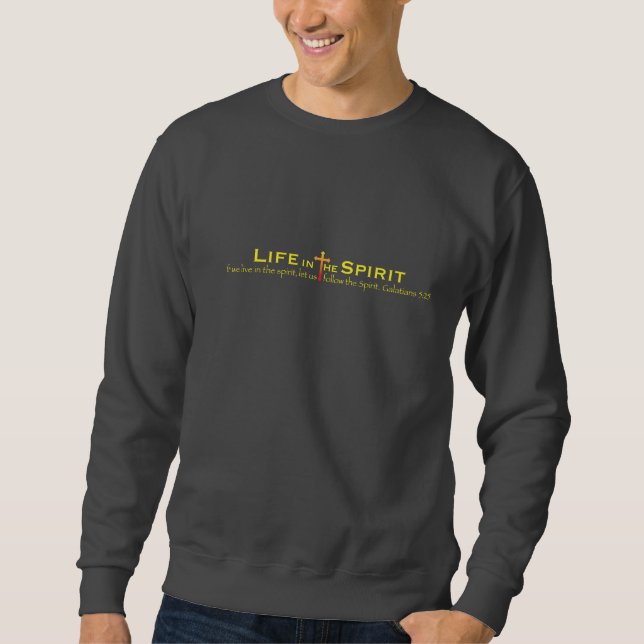 Unisex Front and Back Graphic On Dark Ground Sweatshirt (Front)