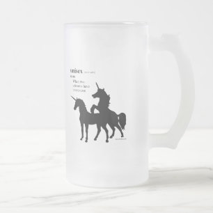 UNISEX FROSTED GLASS BEER MUG