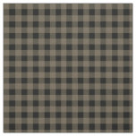 Unisex Grey Black Plaid Checkered Buffalo Pattern Fabric
