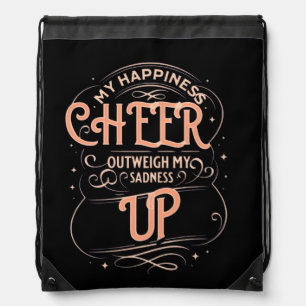 UNISEX HAPPINESS CHEER UP DRAWSTRING BAG