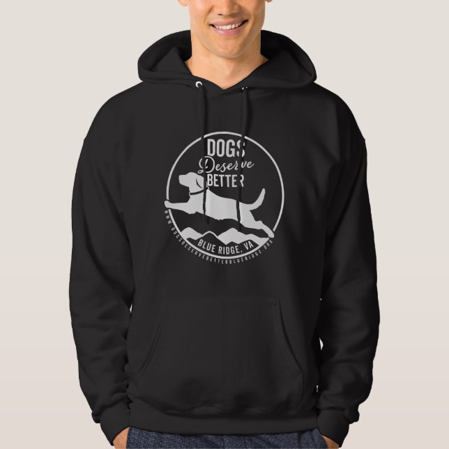 Unisex Hoodie White Logo Front (Front)