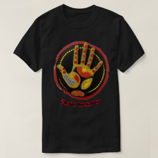 Unisex indigenous print stand together T-shirt