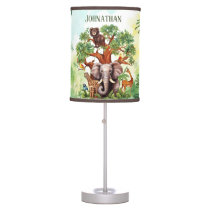 Unisex kids baby nursery kids jungle  table lamp