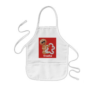 Unisex kids customizable baking gingerbread apron