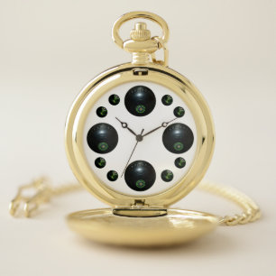 Unisex Lawn Bowls Pocket Watch, Watch