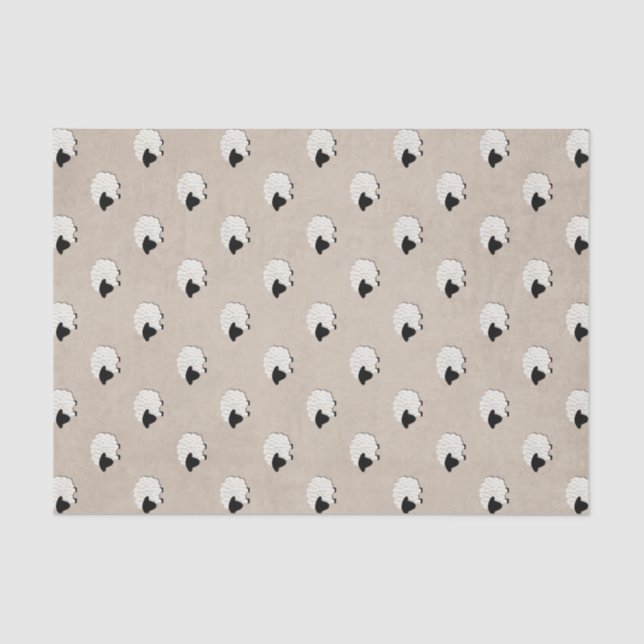 Unisex Little Lamb Tissue Paper (Front)