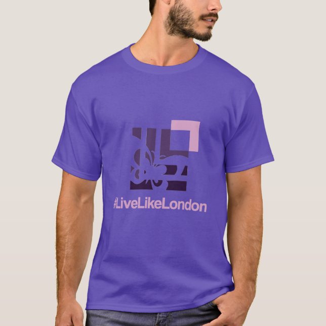 Unisex LLL Dark Purple T-Shirt (Front)