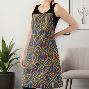 Unisex Long Apron with Unique Pattern