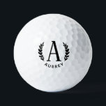 Unisex Monogram Golf Ball<br><div class="desc">A unique golf ball featuring a large monogram and a custom name underneath. A great item to use for your custom gift for that great golf athlete.</div>