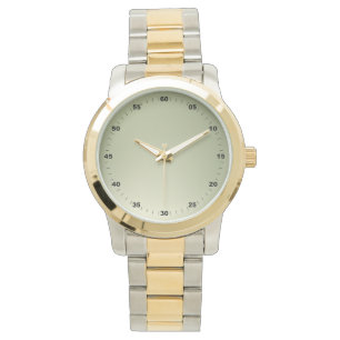 Unisex Oversize Numbers Gold Watch