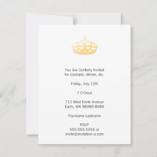 Unisex Palace Salon Jubilee Crown Invitation