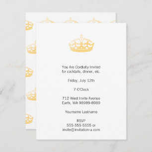 Unisex Palace Salon Jubilee Crown Invitation