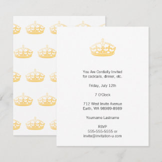 Unisex Palace Salon Jubilee Crown Invitation