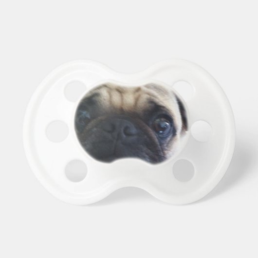 Unisex Pug Face Pacifier (Front)