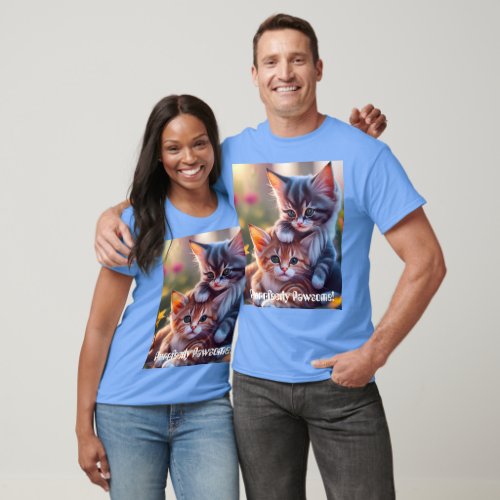 Unisex Purrfectly Pawsome Dark Colors T_Shirt