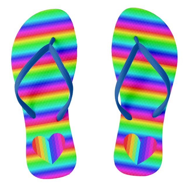 Unisex Rainbow Sandals (Footbed)