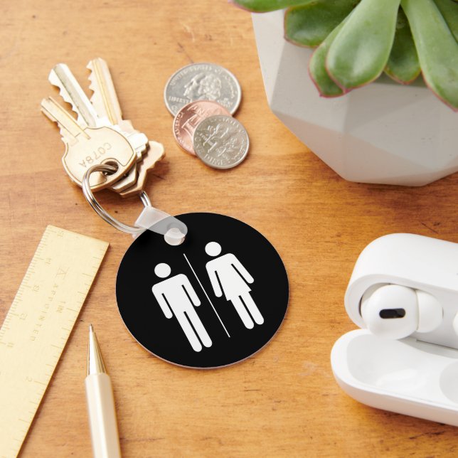 Unisex Restroom Keychain (Desk)